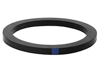 Lamons 6" CAMLOCK Gasket, CAM And Groove, Black Buna/NBR, (100 Gaskets